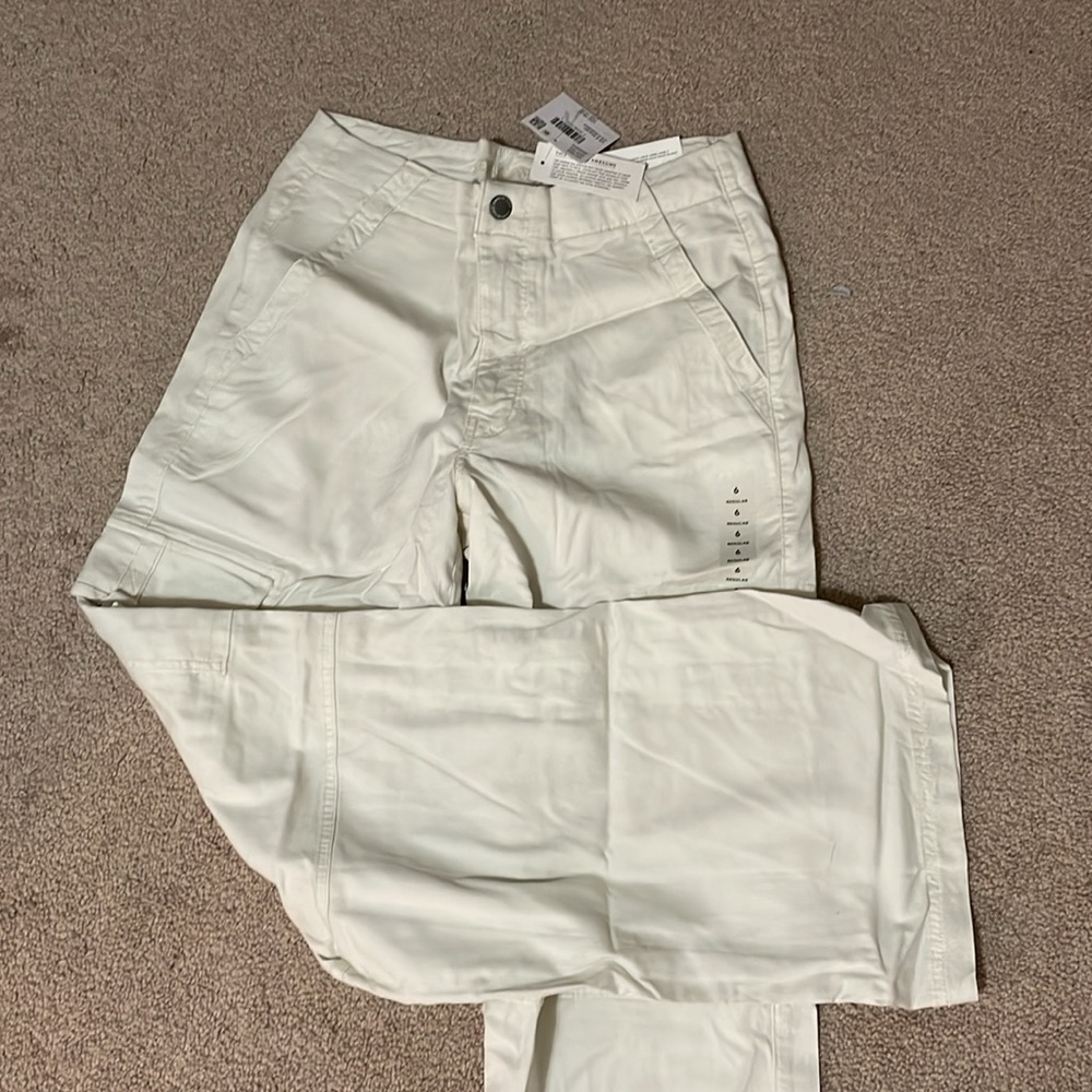 NTW: American eagle baggy wide leg super high rise cargos. Stretch